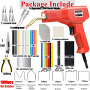 220W Plastic Welder Kit – 2-in-1 Plastic Welding & Repair Tool with 1000PCS Staples + 100PCS Welding Rods