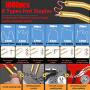 220W Plastic Welder Kit – 2-in-1 Plastic Welding & Repair Tool with 1000PCS Staples + 100PCS Welding Rods