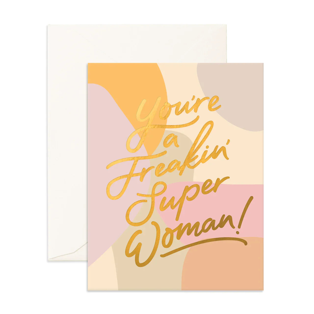Superman Superwoman Drawing Greeting Card